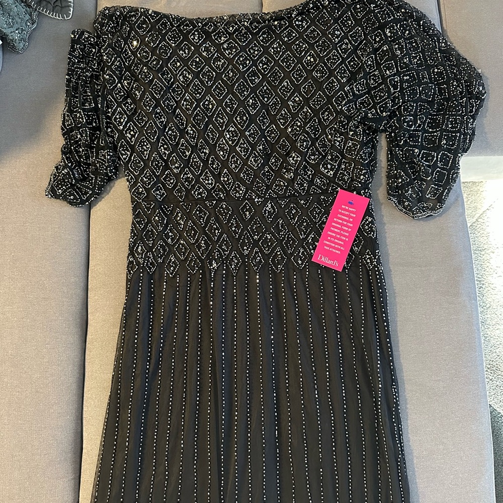 Black and White Patterned Dress